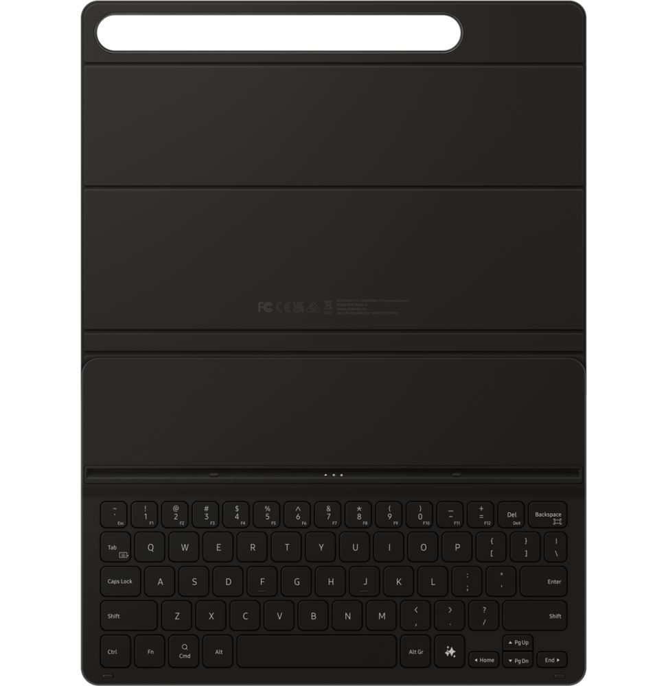 Samsung Clavier Book Cover pour Galaxy Tab S9 avec touche IA (EF-DX720BBFGBE)