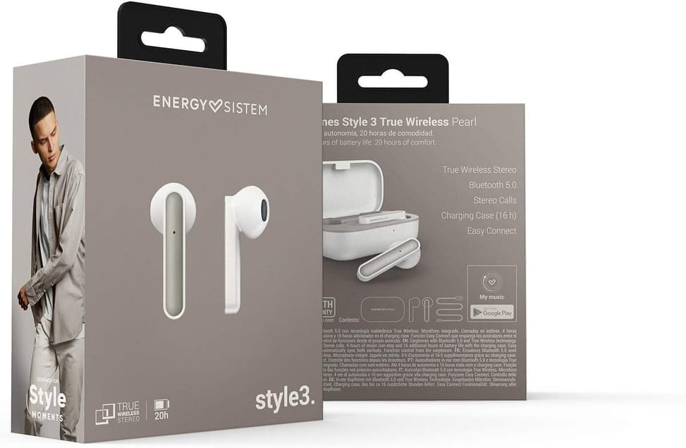 Écouteurs Energy Sistem Style 3 True Wireless - Pearl (451418) — image 5