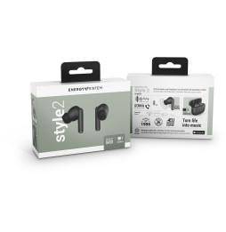 Écouteurs Bluetooth Energy Sistem Style 2 True Wireless - Graphite (451739)