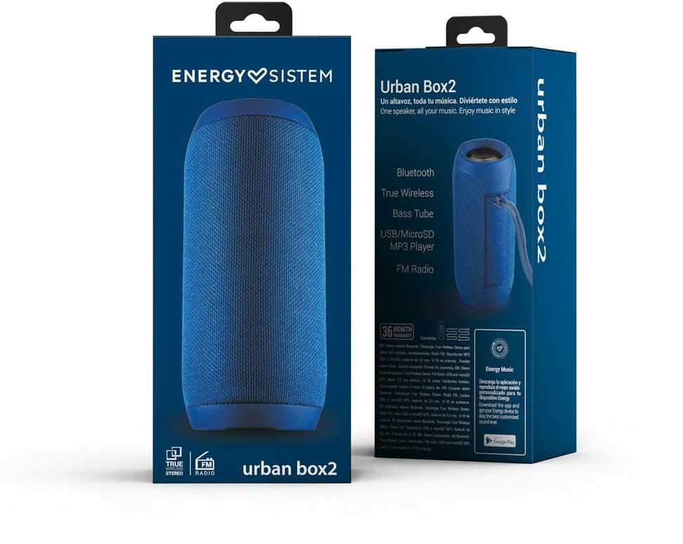 Energy Sistem Urban Box 2 Ocean Portable Speaker (449354) — image 6