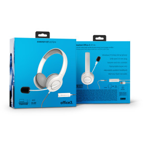 Casque Energy Sistem Office 3 Blanc - Jack 3,5 mm / USB (8432426452156)