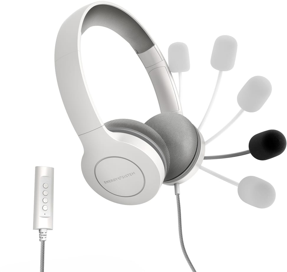 Casque Energy Sistem Office 3 Blanc - Jack 3,5 mm / USB (8432426452156) — image 6