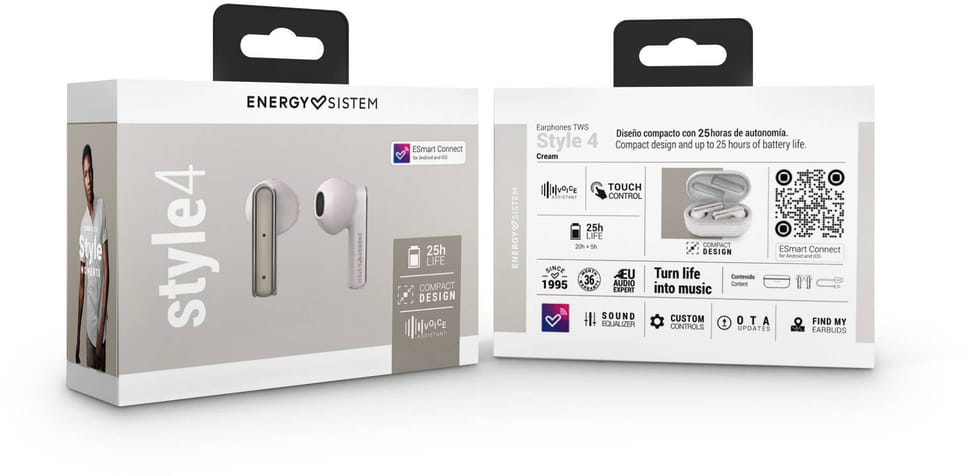 Écouteurs Bluetooth Energy Sistem Style 4 True Wireless Cream (453511) — image 6
