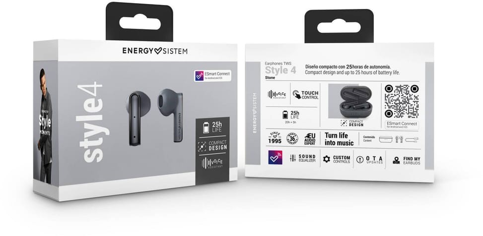 Écouteurs Bluetooth Energy Sistem Style 4 True Wireless stone (453504) — image 6
