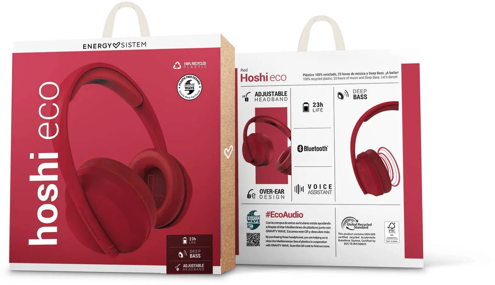 Casque Bluetooth Energy Sistem Hoshi ECO - Rouge (457557) — image 6