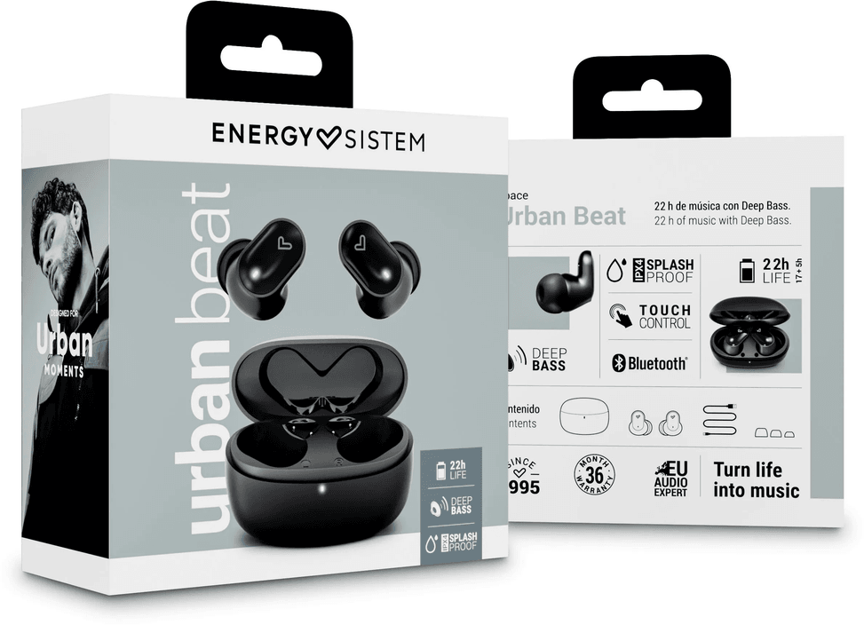 Écouteurs Bluetooth Energy Sistem True Wireless Urban Beat Space (455218) — image 6