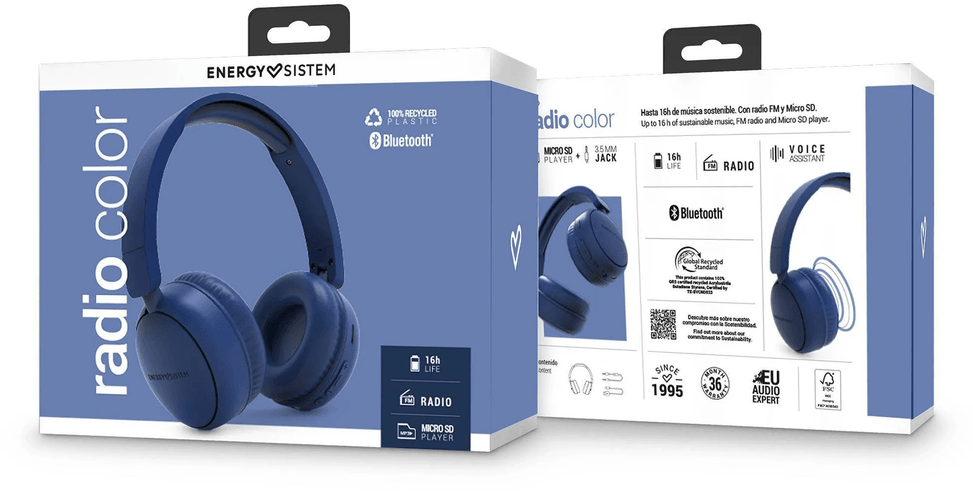 Casque Bluetooth Energy Sistem Radio Color avec Radio FM - Bleu (457700) — image 6