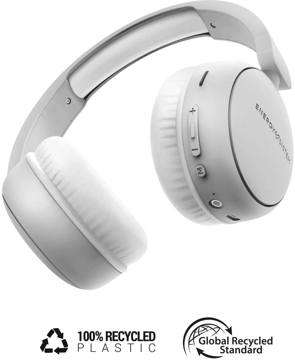 Energy Sistem Starlit Radio Bluetooth Headphones - White (8432426457687) — image 2