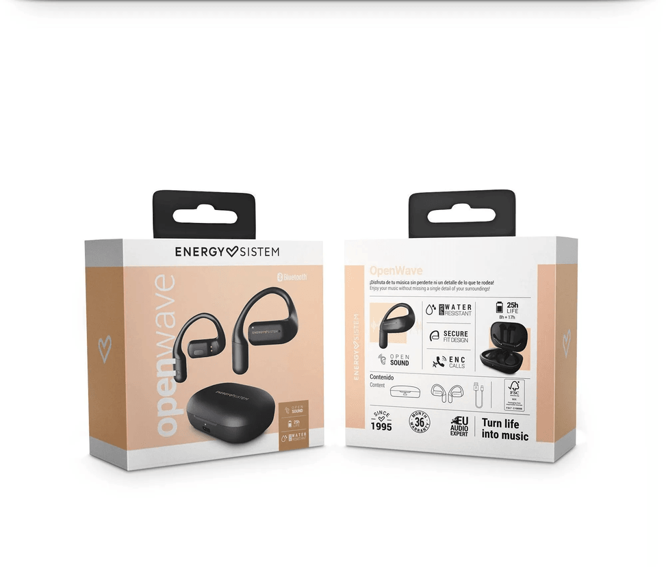 Écouteurs Bluetooth Energy Sistem True Wireless OpenWave - Noir (458820) — image 7