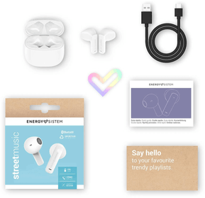 Écouteurs Bluetooth Energy Sistem Écouteurs Bluetooth StreetMusic - Blanc (458950) — image 6
