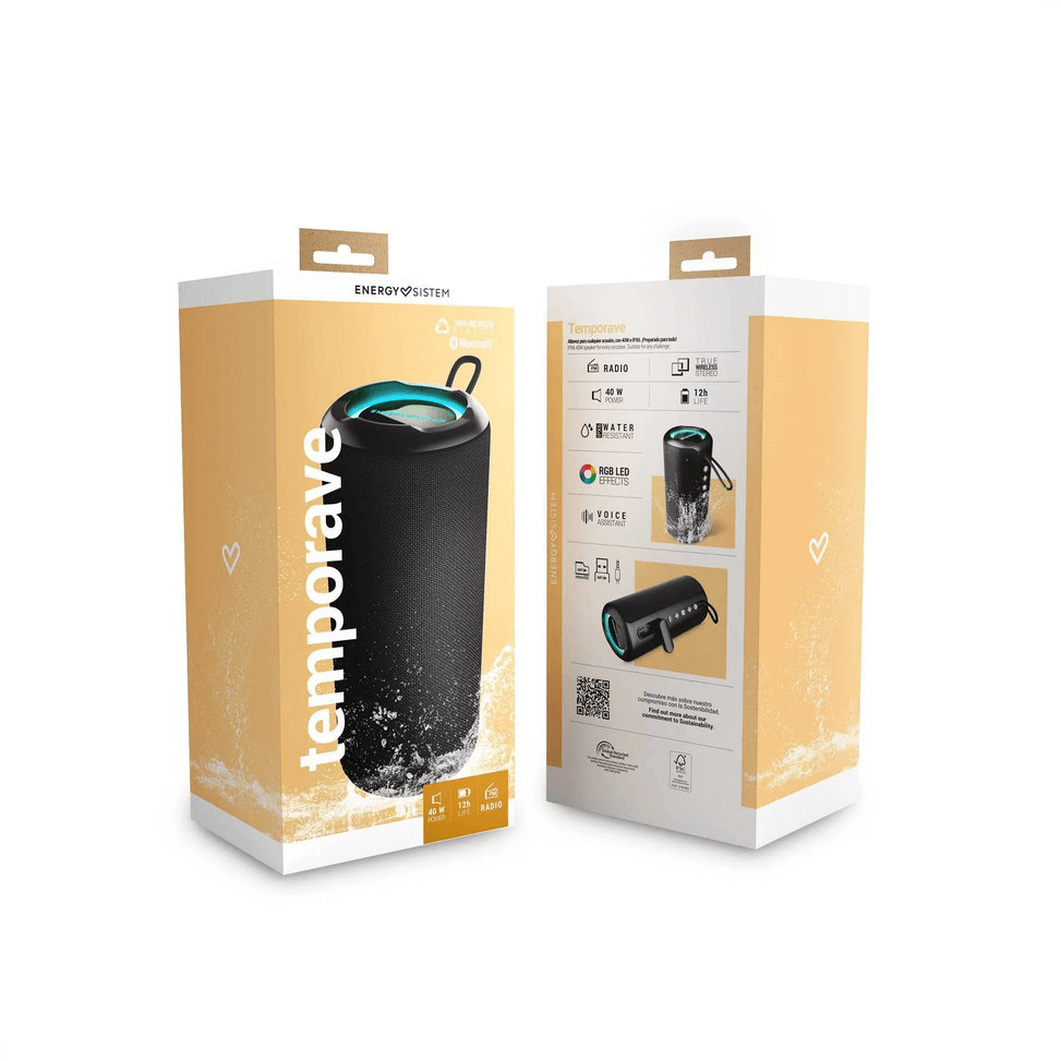 Enceinte portable Bluetooth Energy Sistem TempoRave - Noir (457830) — image 7