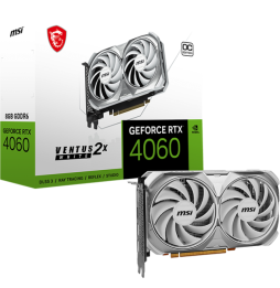 Carte Graphique MSI GeForce® RTX 4060 VENTUS 2X WHITE 8G OC (912-V516-032)