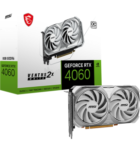 Carte Graphique MSI GeForce® RTX 4060 VENTUS 2X WHITE 8G OC (912-V516-032)