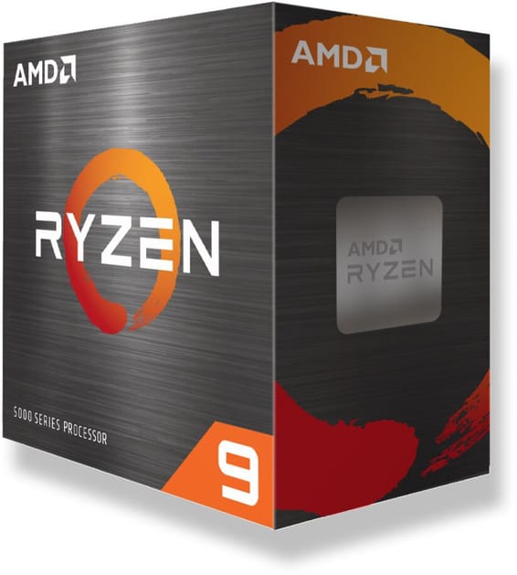 Processeur AMD Ryzen 9 5900X pour PC de bureau (100-100000061WOF)