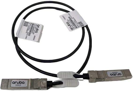 Câble en cuivre à connexion directe HPE Aruba 10G SFP+ vers SFP+ 1mètre (J9281D)