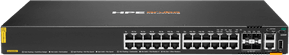 Switch Administrable HPE Aruba CX 6200F 24 ports Classe 4 PoE 4 ports SFP 370W (JL725B)