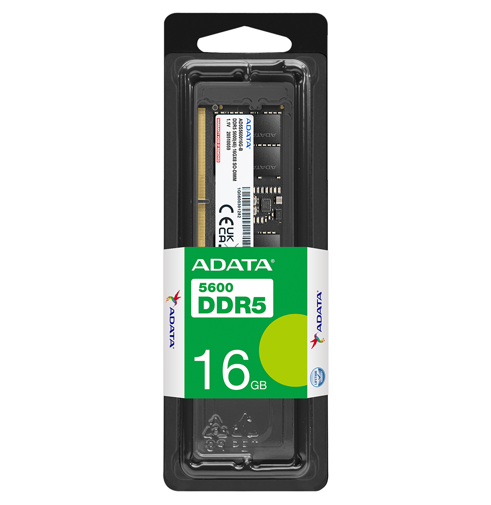 Barrette mémoire ADATA SO-DIMM 16GB DDR5-5600MHz - PC Portable (AD5S560016G-S)