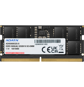 Barrette mémoire ADATA SO-DIMM 32GB DDR5-5600MHz - PC Portable (AD5S560032G-S)