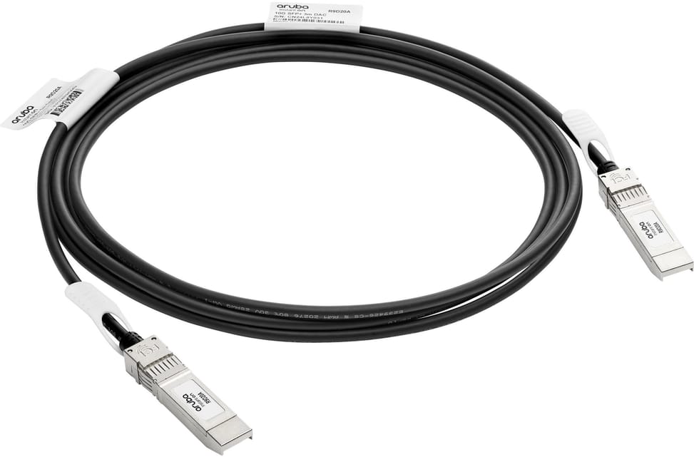HPE Aruba Networking 10G SFP+ to SFP+ Copper Cable 3 metres (J9283D) — image 1