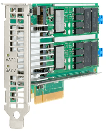 Dispositif d'amorçage SE HPE NS204i-p x2 voies NVMe PCIe3 x8 (P12965-B21)