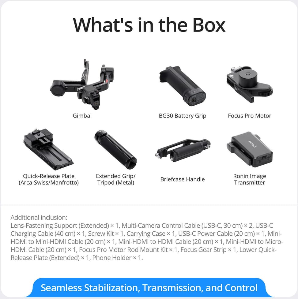 Stabilisateur pour caméras DJI RS 4 pro Combo (CP.RN.00000346.01) — image 12