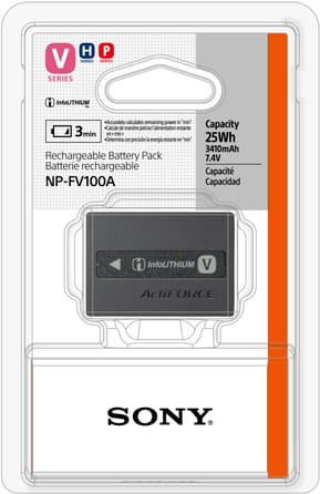 Batterie rechargeable Sony série V 3410mAh (NP-FV100A) — image 3