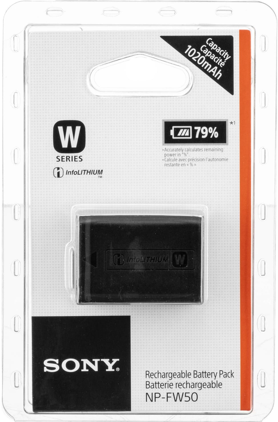 Batterie rechargeable Sony série W 1020mAh (NP-FW50) — image 2