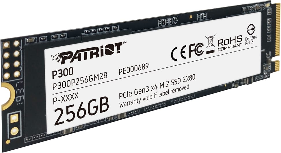 قرص SSD داخلي Patriot P300 M.2 2280 PCIe Gen3 x4 NVMe 256 GB (P300P256GM28) — صورة 2