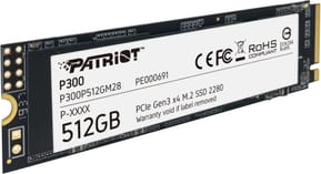 Disque Dur interne SSD Patriot P300 M.2 2280 PCIe Gen3 x4 NVMe 512 Go (P300P512GM28) — image 3