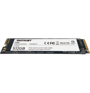 Disque Dur interne SSD Patriot P300 M.2 2280 PCIe Gen3 x4 NVMe 512 Go (P300P512GM28)