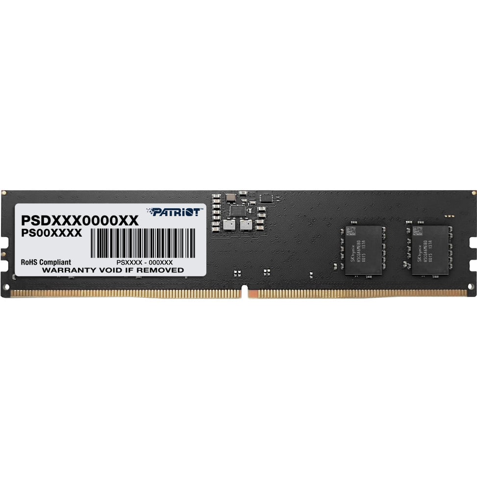 Barrette mémoire Patriot Signature 16GB U-DIMM DDR5 5200 MHz CL40 - Pc Bureau (PSD516G520081)