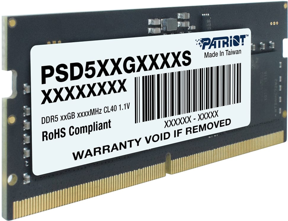 Patriot Signature 8GB SO-DIMM DDR5 5600 MHz CL46 Memory Module - Laptop (PSD58G560041S) — image 2