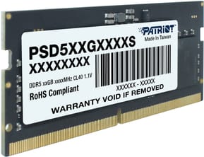 Barrette mémoire Patriot Signature 8GB SO-DIMM DDR5 5600 MHz CL46 - PC Portable (PSD58G560041S) — image 2