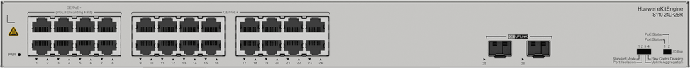 جهاز Switch Huawei eKitEngine S110-24LP2SR 24 منفذ (98012198) — صورة 4
