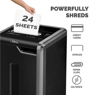 Destructeur Fellowes Powershred® 325Ci — Sécurité P-4 · 83 L · 24 feuilles/passage — image 2