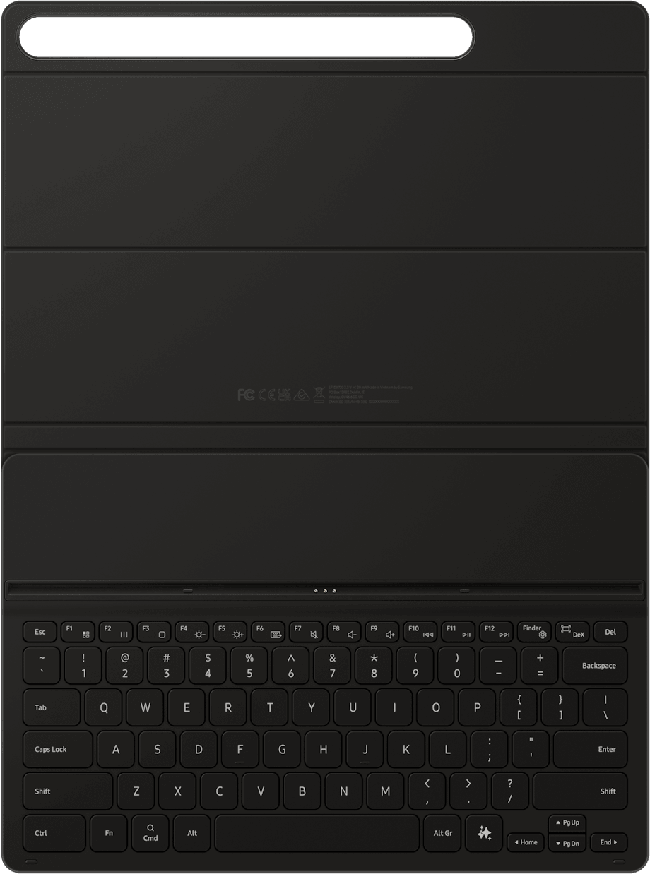 لوحة مفاتيح Samsung Book Cover لـ Galaxy Tab S10+ بمفتاح ذكاء اصطناعي (EF-DX820BBFGBE) — صورة 1