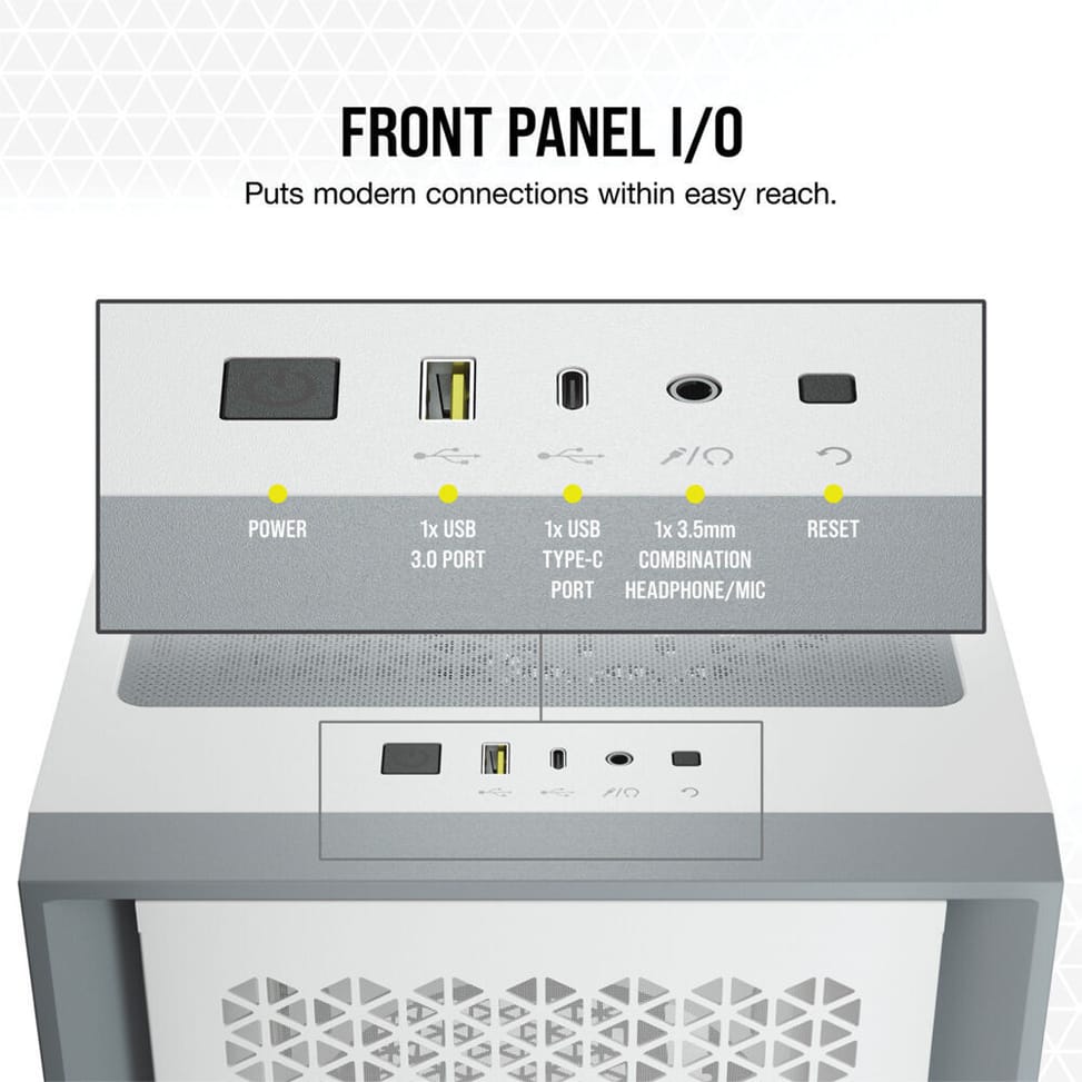 Boîtier PC Gaming Corsair 4000D Airflow TG Mid-Tower (CC-9011201-WW) — image 6
