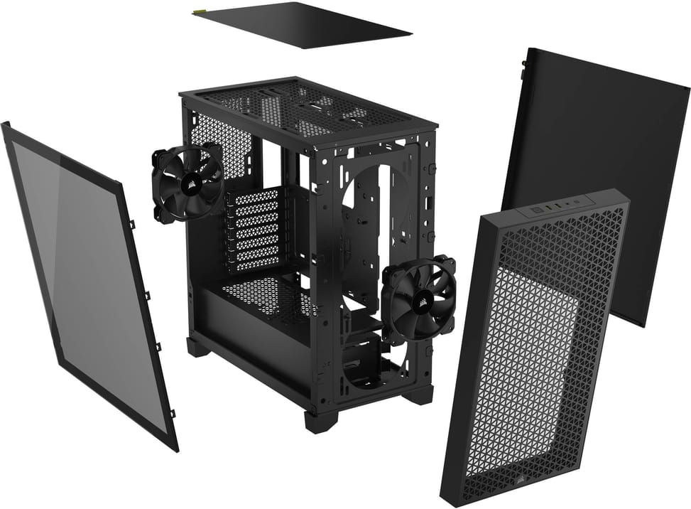 صندوق حاسوب للألعاب Corsair 3000D Airflow Mid-Tower (CC-9011251-WW) — صورة 4