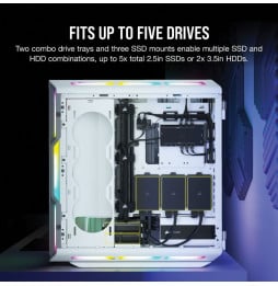 Boîtier PC Gaming Corsair iCUE 5000T RGB Mid-Tower (CC-9011231-WW)