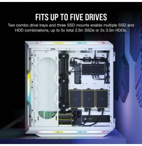 Boîtier PC Gaming Corsair iCUE 5000T RGB Mid-Tower (CC-9011231-WW)