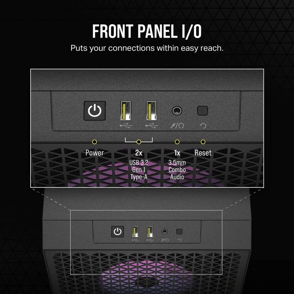 Boîtier PC Gaming Corsair 3000D RGB Airflow Mid-Tower (CC-9011255-WW) — image 5