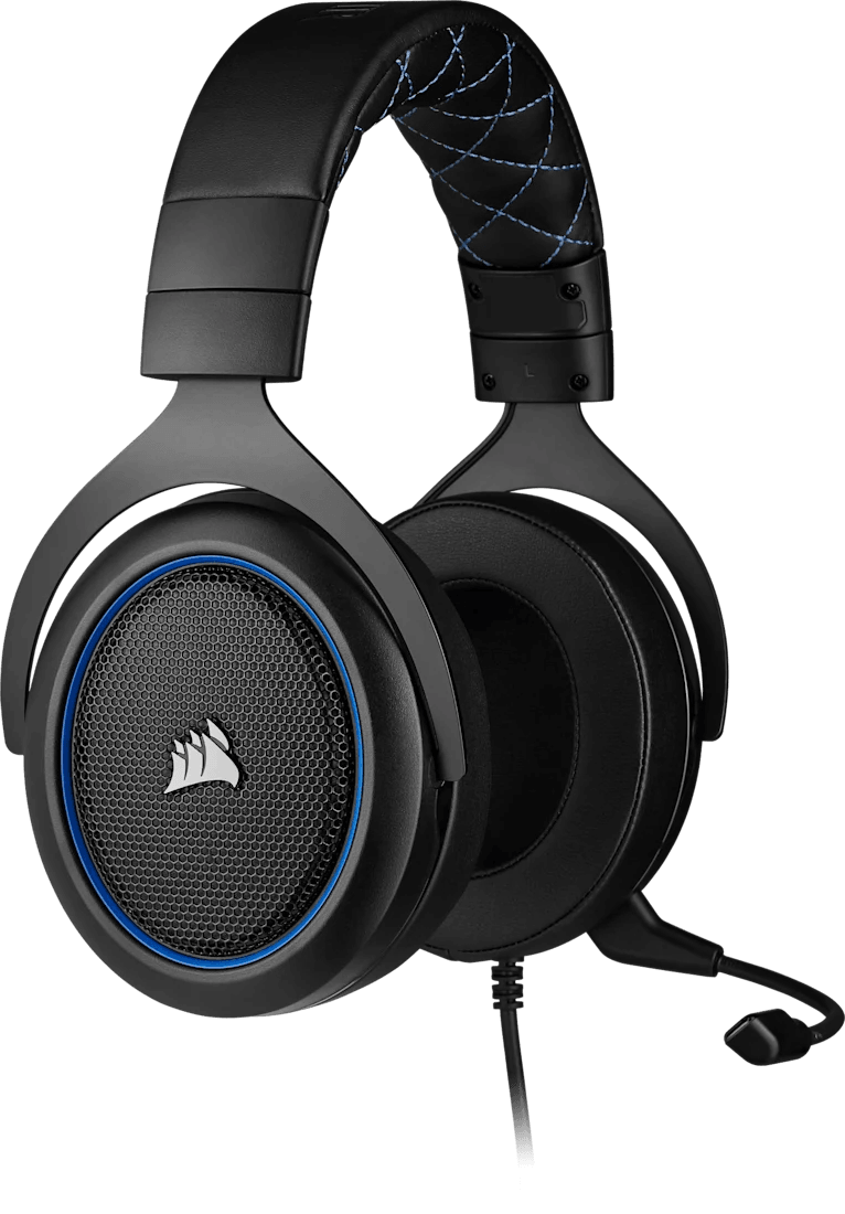 سماعة رأس للألعاب Corsair HS50 Pro Stereo أزرق - Jack 3.5 mm (CA-9011217-EU) — صورة 1