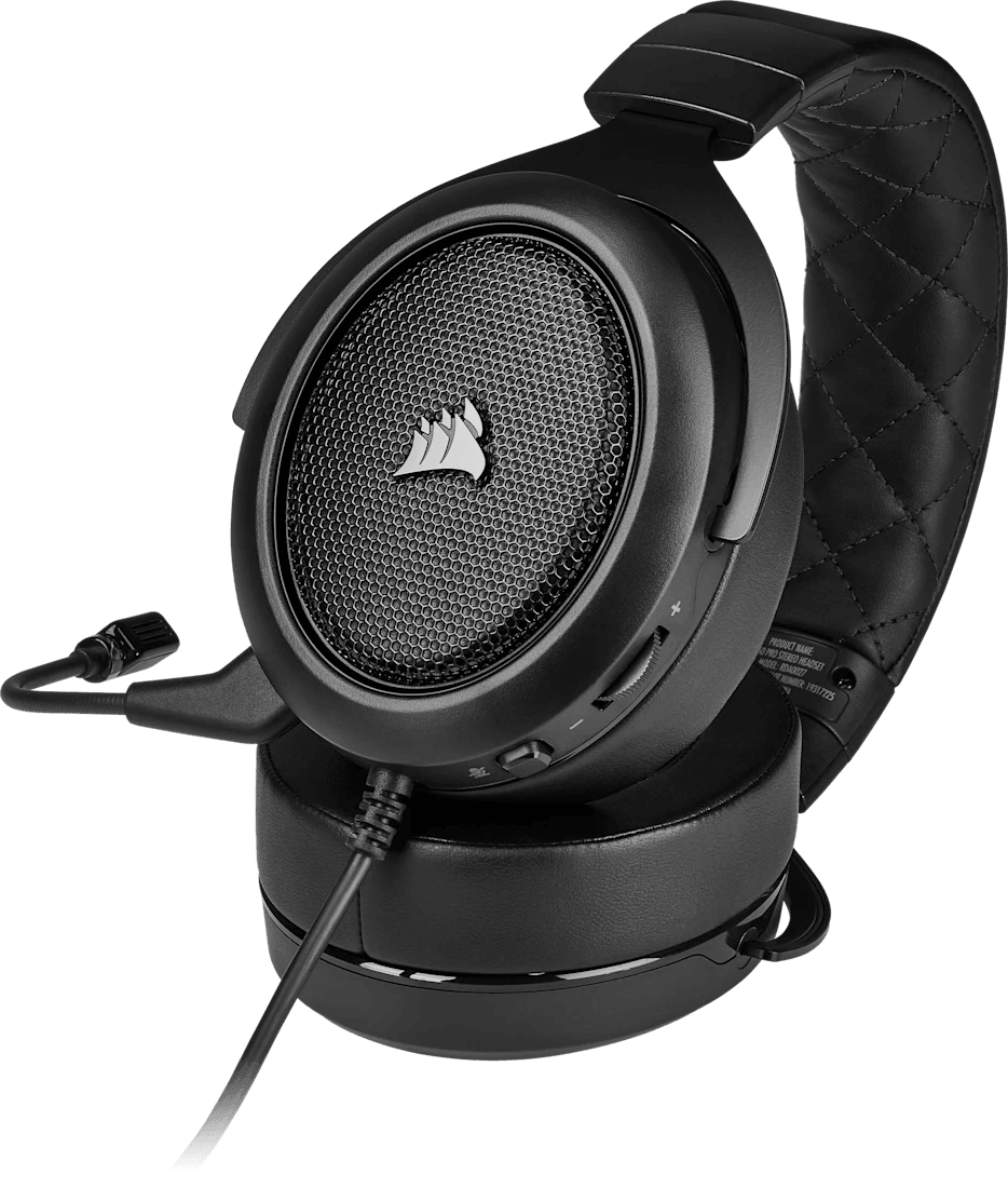 سماعة رأس للألعاب Corsair HS50 Pro Stereo كربوني - Jack 3.5 mm (CA-9011215-EU) — صورة 5