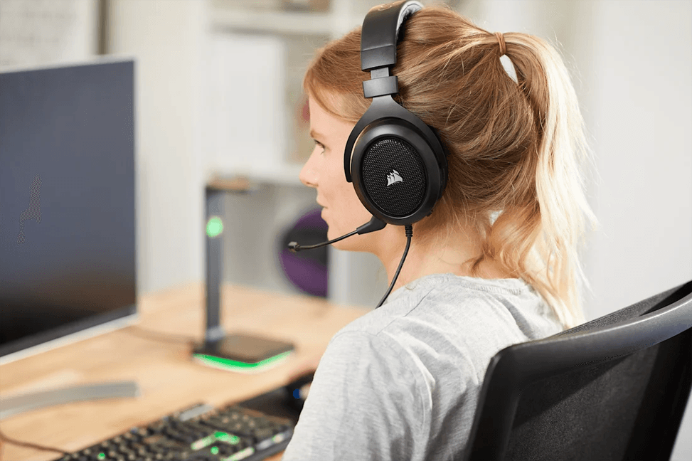 Casque Gaming Corsair HS50 Pro Stereo Carbon - Jack 3.5 mm (CA-9011215-EU) — image 11