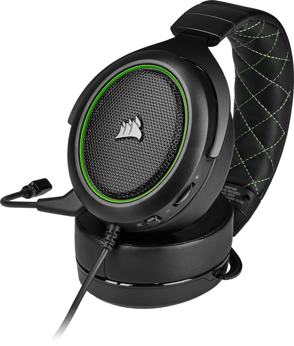Casque Gaminig Corsair HS50 Pro Stereo Vert - Jack 3.5 mm (CA-9011216-EU) — image 2