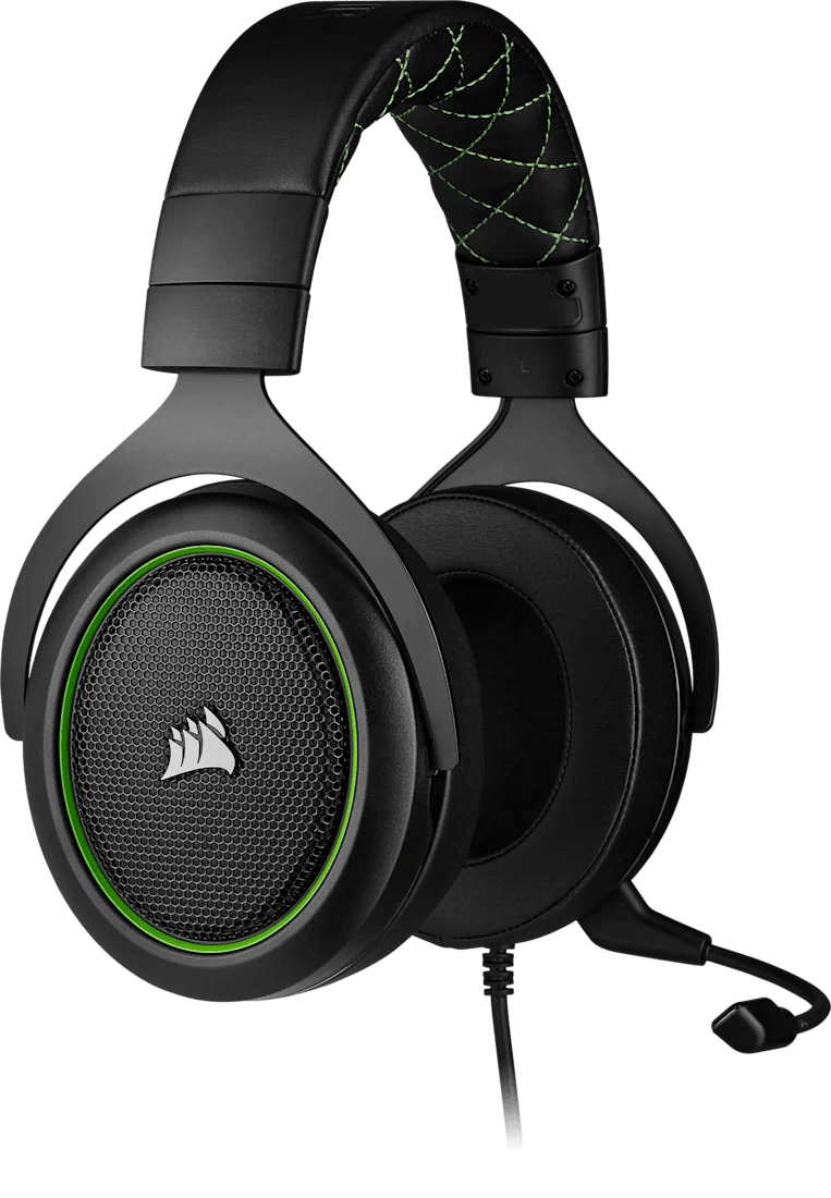 Casque Gaminig Corsair HS50 Pro Stereo Vert - Jack 3.5 mm (CA-9011216-EU) — image 5