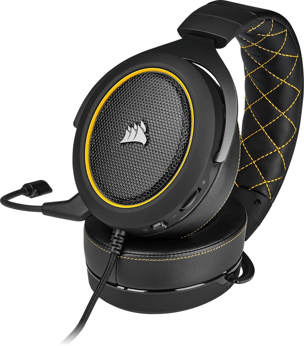 Casque Gaming Corsair HS60 Pro Surround Jaune - Jack 3.5 mm (CA-9011214-EU) — image 1