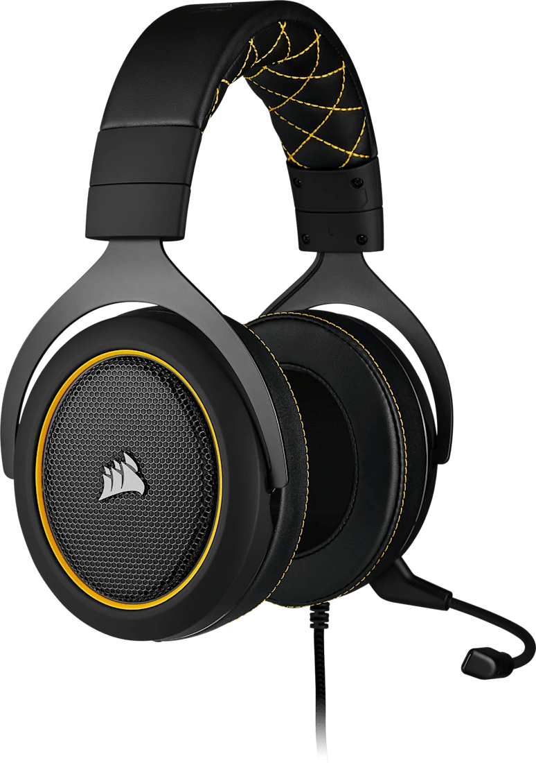 سماعة رأس للألعاب Corsair HS60 Pro Surround أصفر - Jack 3.5 mm (CA-9011214-EU) — صورة 4