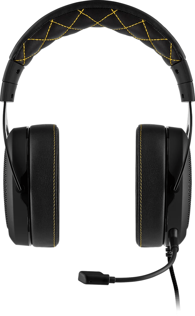 سماعة رأس للألعاب Corsair HS60 Pro Surround أصفر - Jack 3.5 mm (CA-9011214-EU) — صورة 5