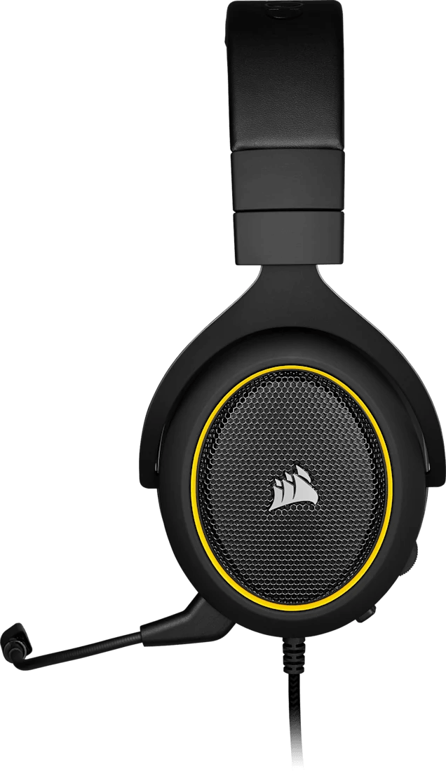 سماعة رأس للألعاب Corsair HS60 Pro Surround أصفر - Jack 3.5 mm (CA-9011214-EU) — صورة 7